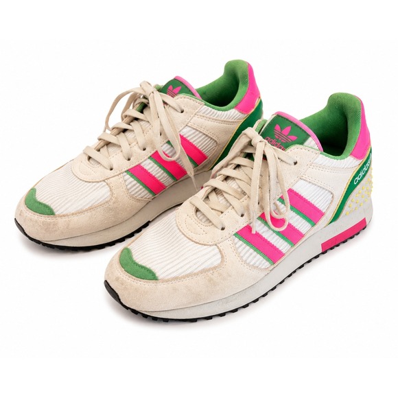 adidas Shoes - Adidas Originals ZX 700 HD Womens Cream Pink Green Sneakers FX5910 Size 7.5
